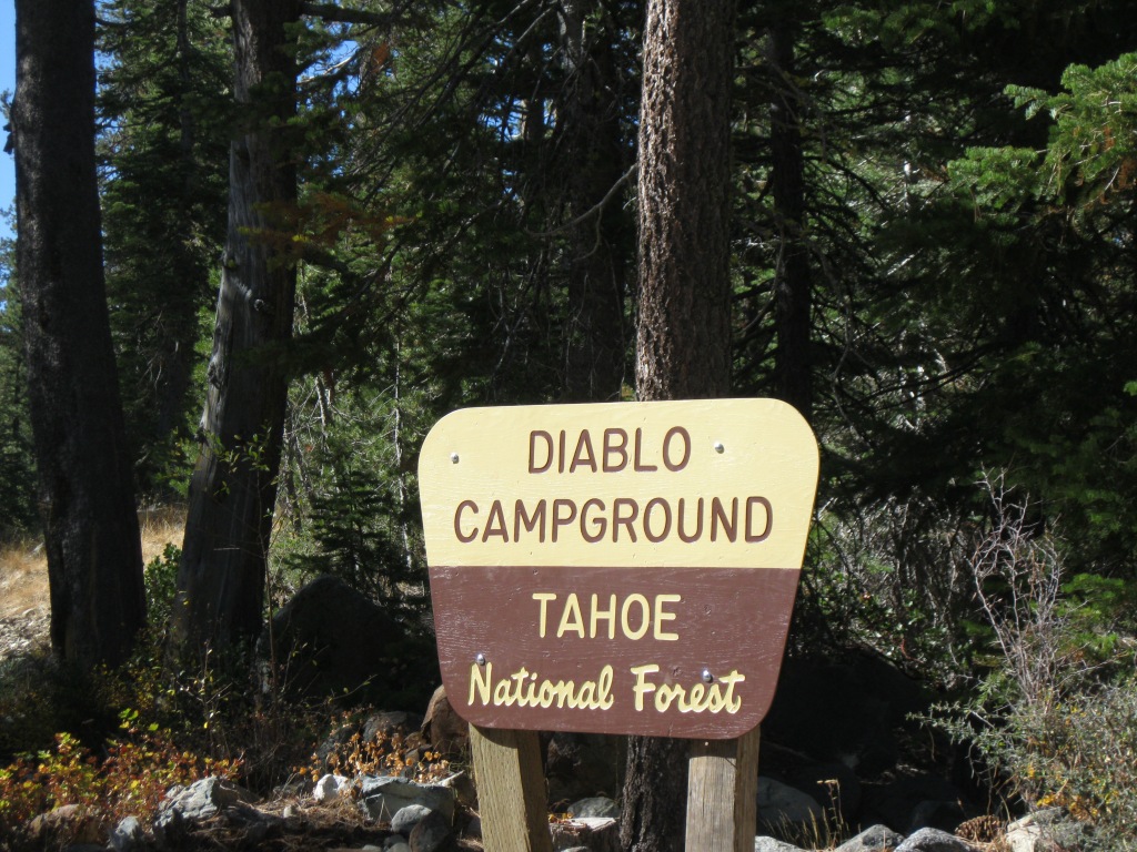 The familiar campground sign.